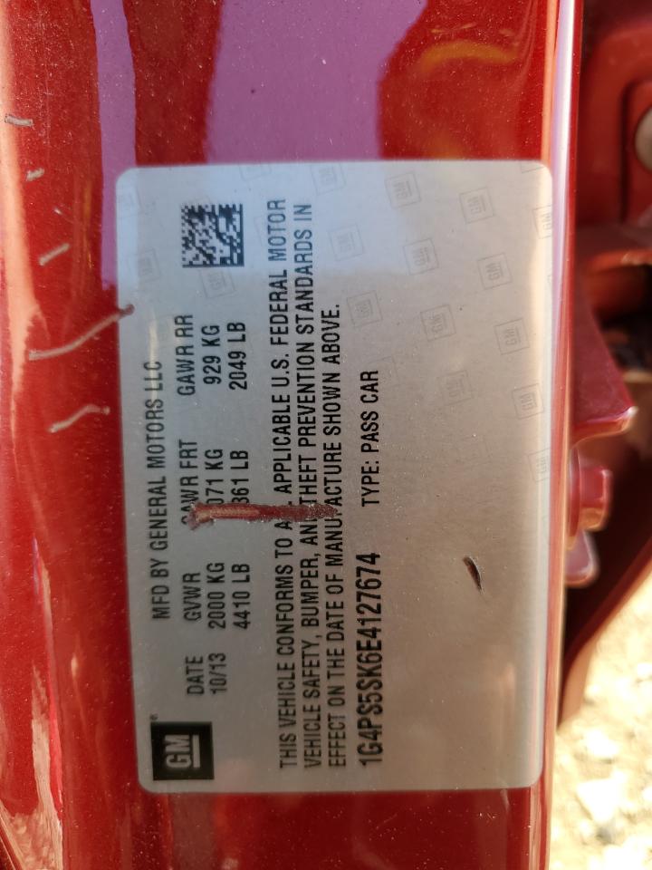 2014 Buick Verano VIN: 1G4PS5SK6E4127674 Lot: 91239285