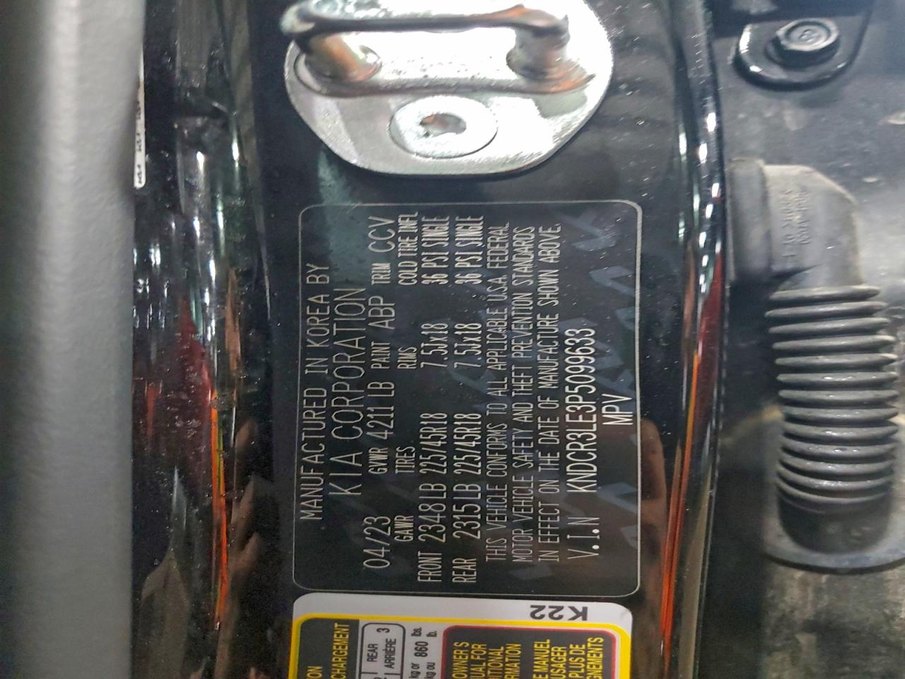 2023 Kia Niro Ex VIN: KNDCR3LE3P5099633 Lot: 94337245