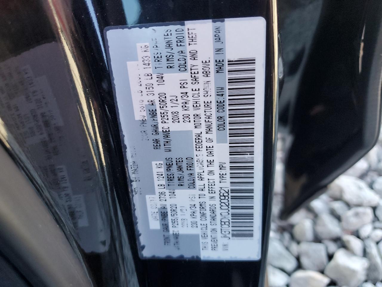 2018 Mazda Cx-9 Grand Touring VIN: JM3TCBDY0J0209621 Lot: 91391255