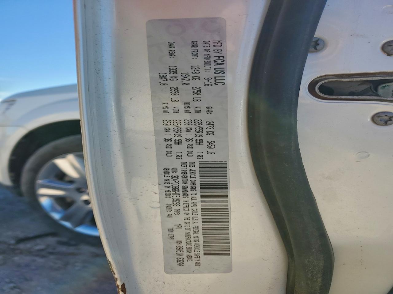 2017 Dodge Journey Sxt VIN: 3C4PDCBG6HT519289 Lot: 94169685