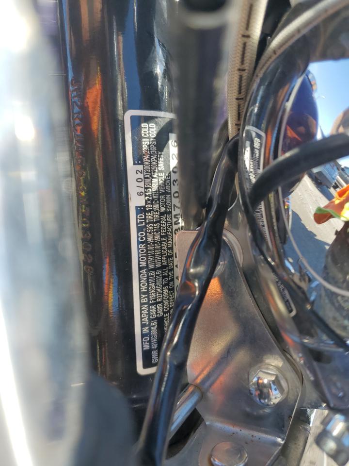 2003 Honda Vt750 Dcb VIN: JH2RC44533M703026 Lot: 91862145