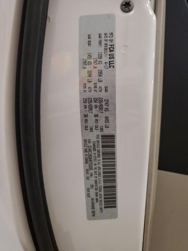 2017 Chrysler Pacifica Touring L VIN: 2C4RC1BG8HR752285 Lot: 92273785