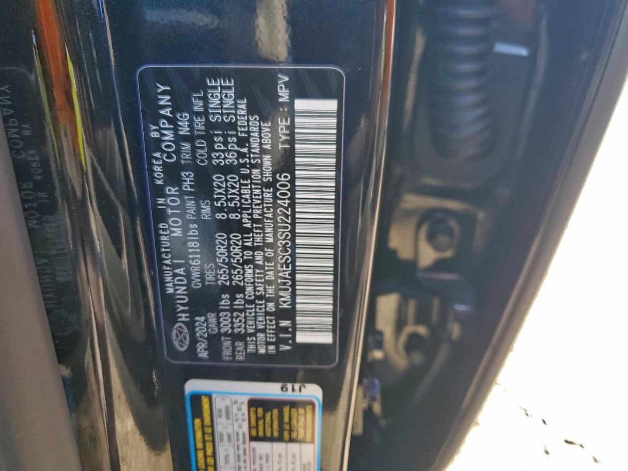 2025 Genesis Gv80 Coupe VIN: KMUJAESC3SU224006 Lot: 94786295