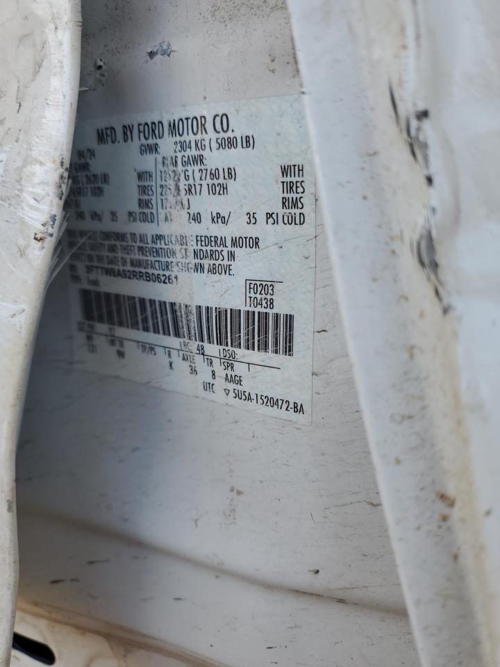 2024 Ford Maverick Xl VIN: 3FTTW8A92RRB06261 Lot: 93004425