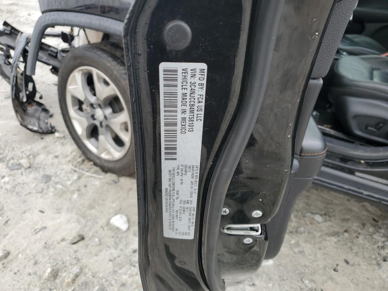 2021 Jeep Compass Limited VIN: 3C4NJCCB4MT581013 Lot: 91088335