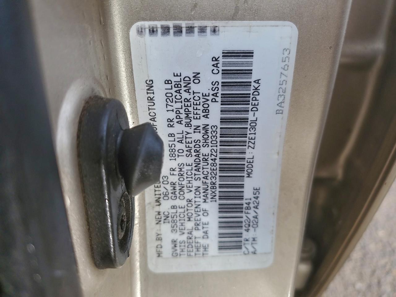 2004 Toyota Corolla Ce VIN: 1NXBR32E84Z210333 Lot: 94164155