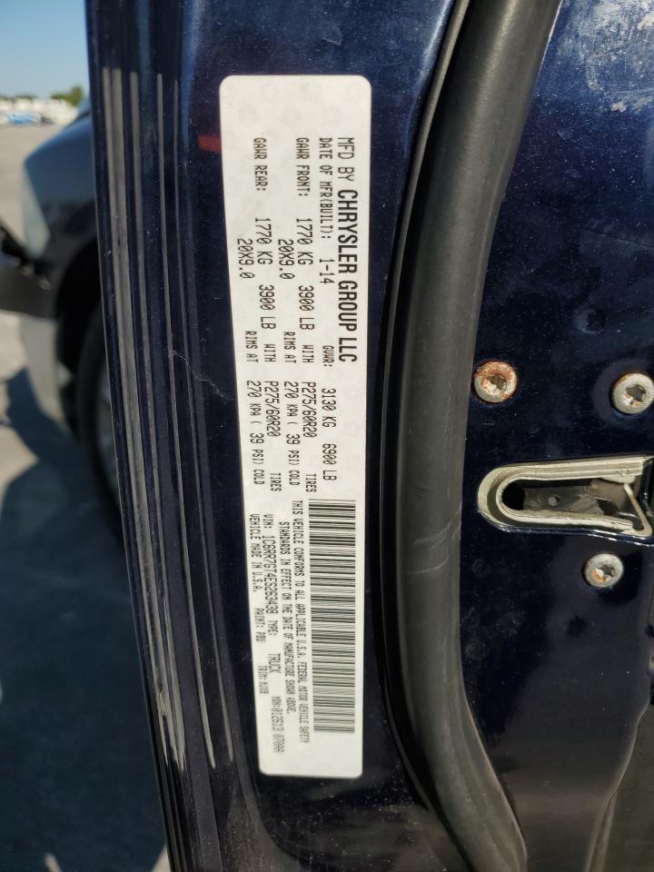 2014 Ram 1500 Slt VIN: 1C6RR7GT4ES263438 Lot: 92702455