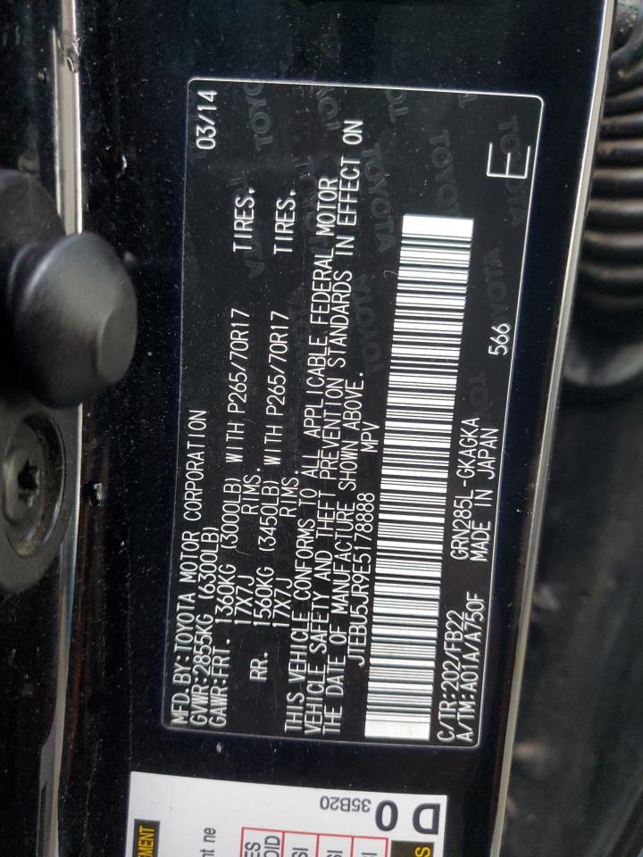 2014 Toyota 4Runner Sr5 VIN: JTEBU5JR9E5178888 Lot: 93487375