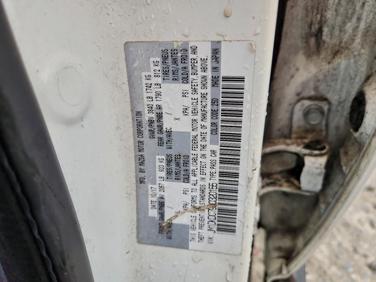 2018 Mazda Cx-3 Touring VIN: JM1DKDC79J0320155 Lot: 94217555