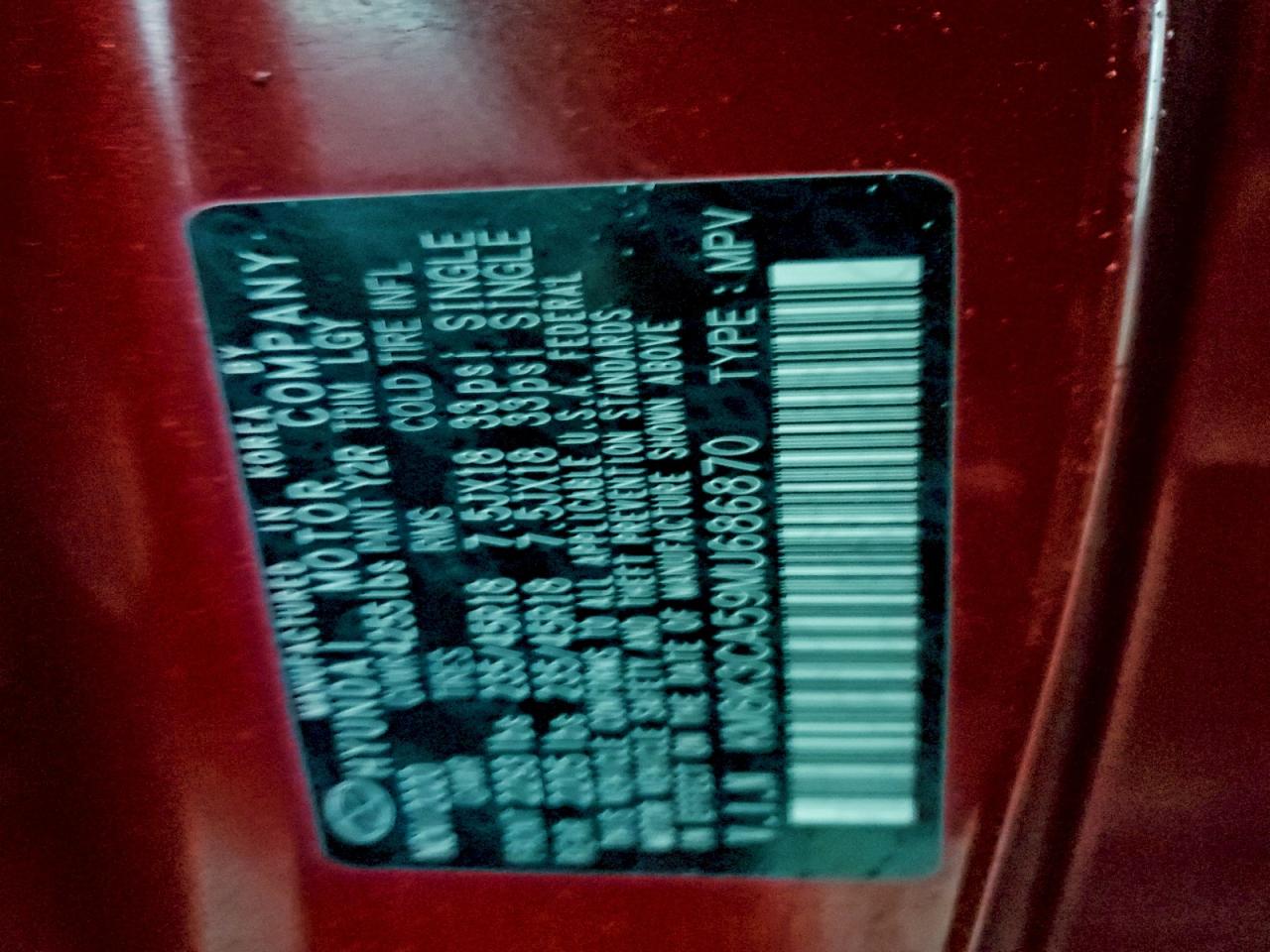 2021 Hyundai Kona Limited VIN: KM8K3CA59MU686870 Lot: 94074955