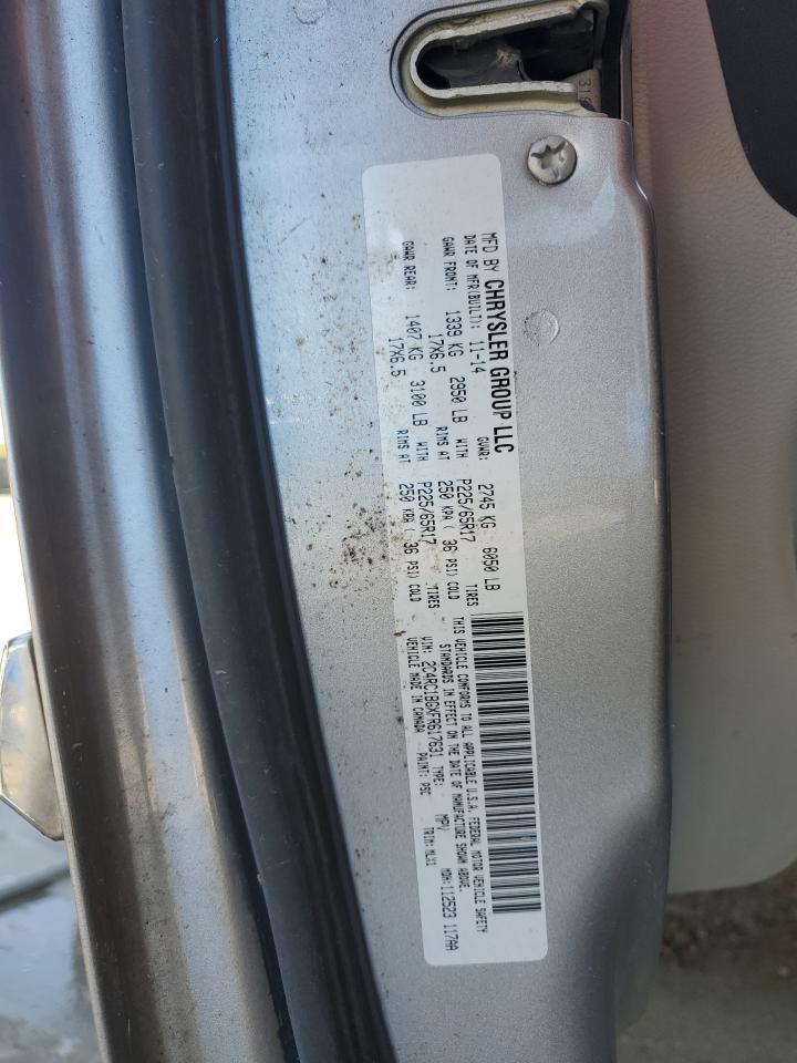 2015 Chrysler Town & Country Touring VIN: 2C4RC1BGXFR617631 Lot: 91092275