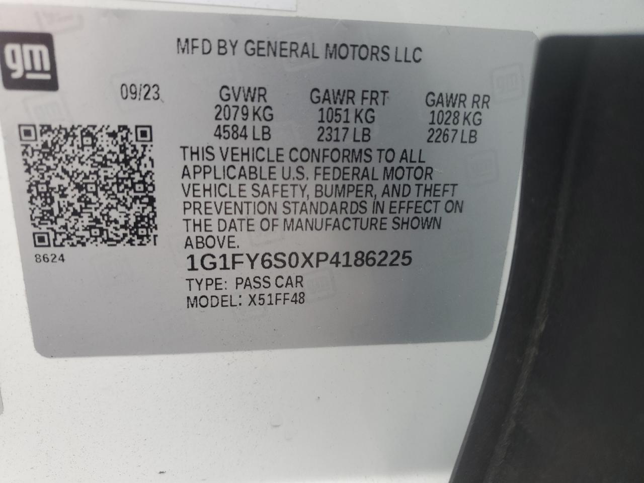 2023 Chevrolet Bolt Euv Lt VIN: 1G1FY6S0XP4186225 Lot: 92919565