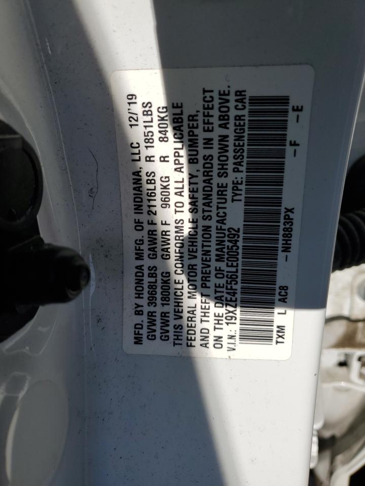 2020 Honda Insight Ex VIN: 19XZE4F56LE005492 Lot: 92068585