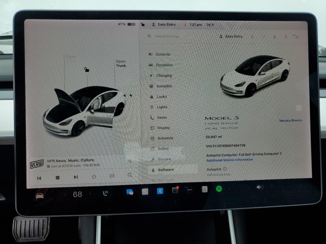 2019 Tesla Model 3 VIN: 5YJ3E1EB6KF494738 Lot: 87106705