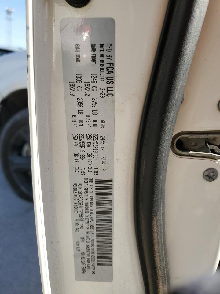 2020 Dodge Journey Crossroad VIN: 3C4PDCGB4LT225878 Lot: 91925665