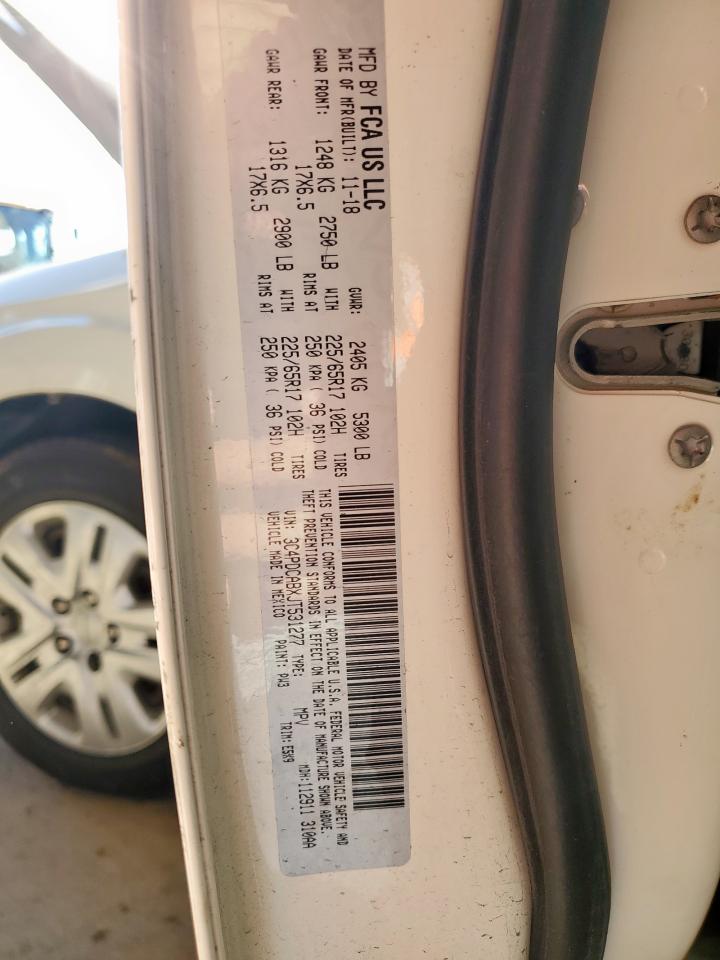 2018 Dodge Journey Se VIN: 3C4PDCABXJT531277 Lot: 92118695