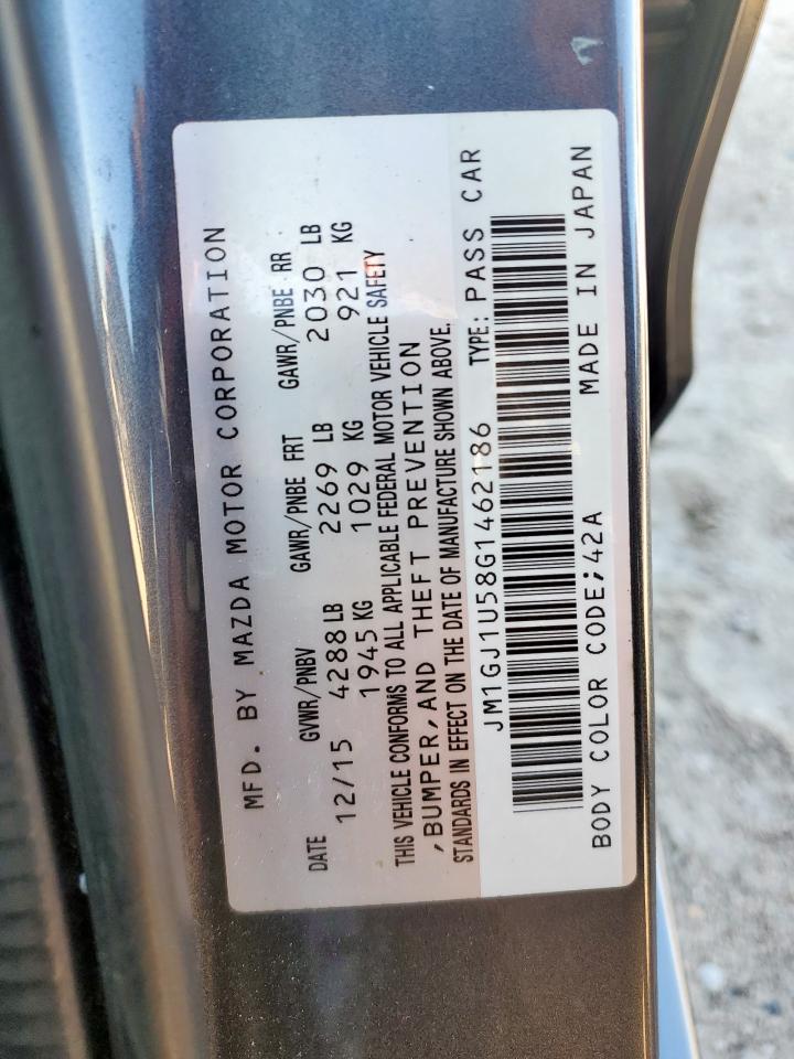 2016 Mazda 6 Sport VIN: JM1GJ1U58G1462186 Lot: 91043525