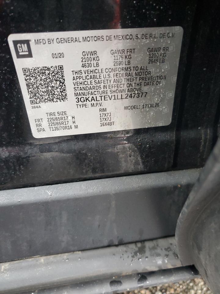 2020 GMC Terrain Sle VIN: 3GKALTEV1LL247377 Lot: 90719095