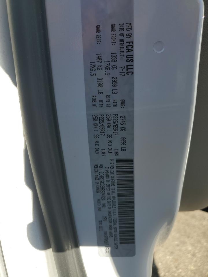 2017 Dodge Grand Caravan Sxt VIN: 2C4RDGCG9HR824724 Lot: 82772645