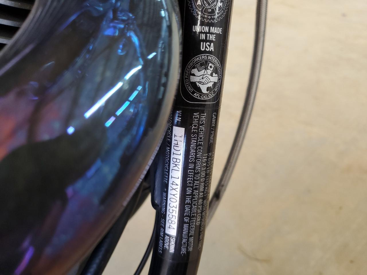 1999 Harley-Davidson Fxst Custom VIN: 1HD1BKL14XY035584 Lot: 92893145