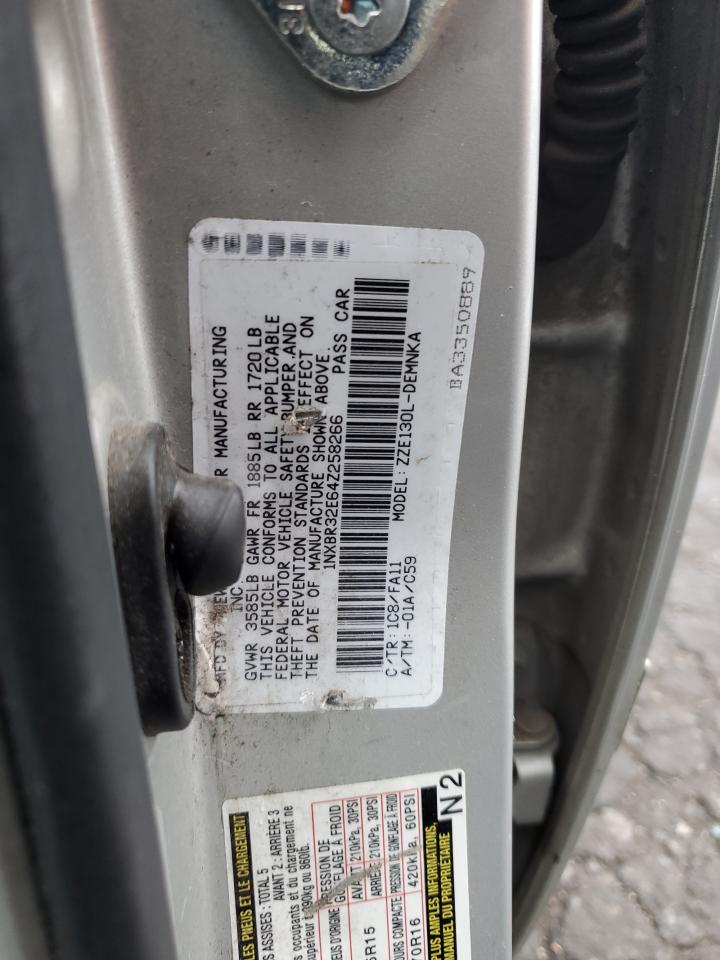 2004 Toyota Corolla Ce VIN: 1NXBR32E64Z258266 Lot: 91339685