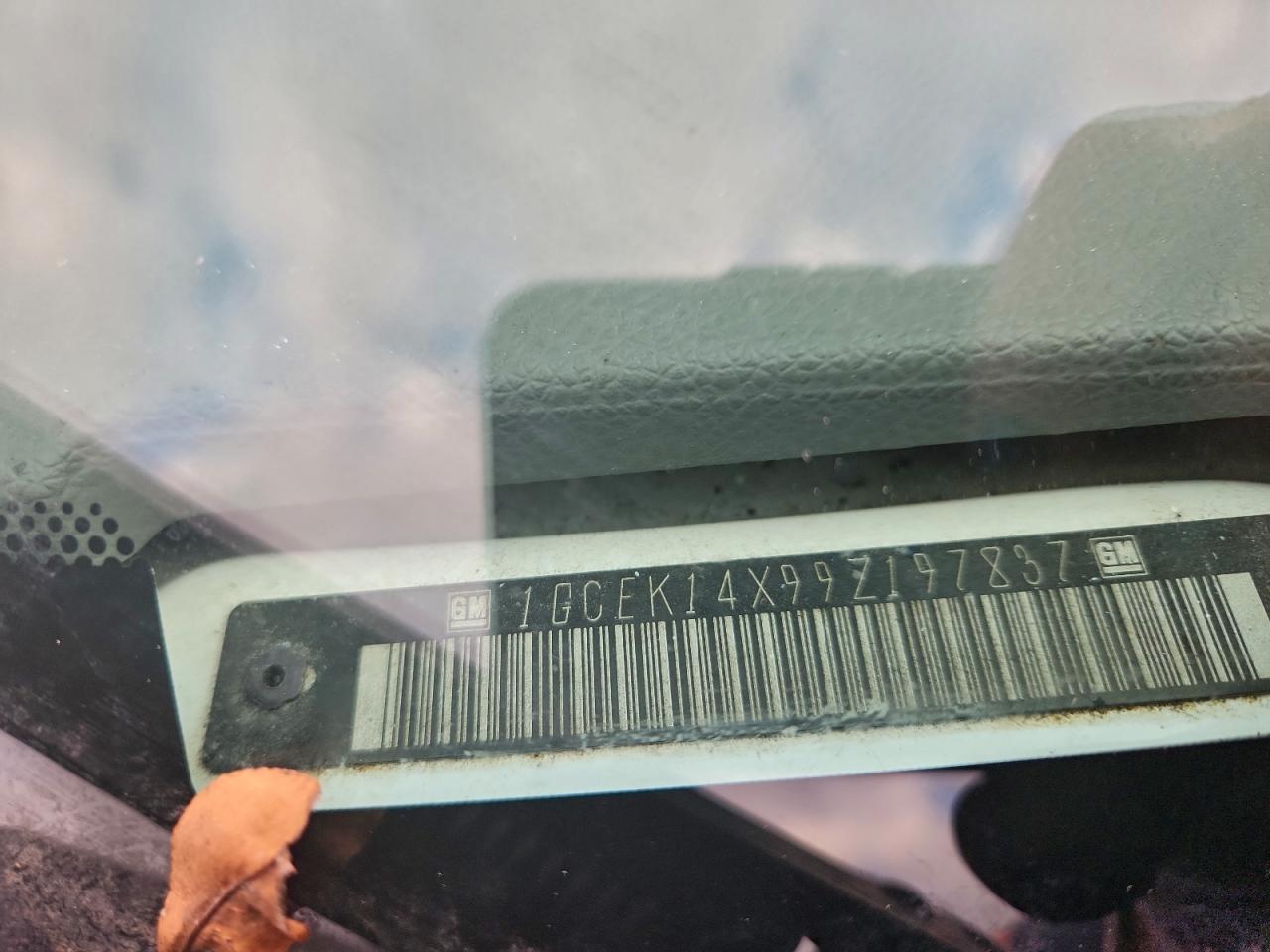 2009 Chevrolet Silverado K1500 VIN: 1GCEK14X99Z197837 Lot: 93721305