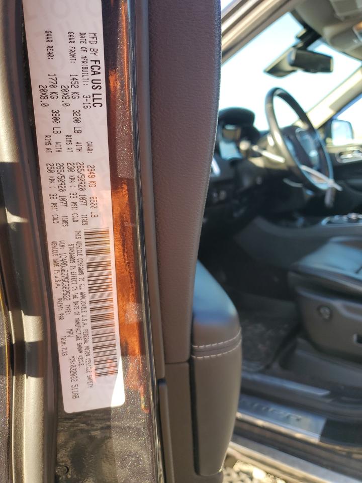 2016 Dodge Durango Citadel VIN: 1C4RDJEG7GC362522 Lot: 91813985