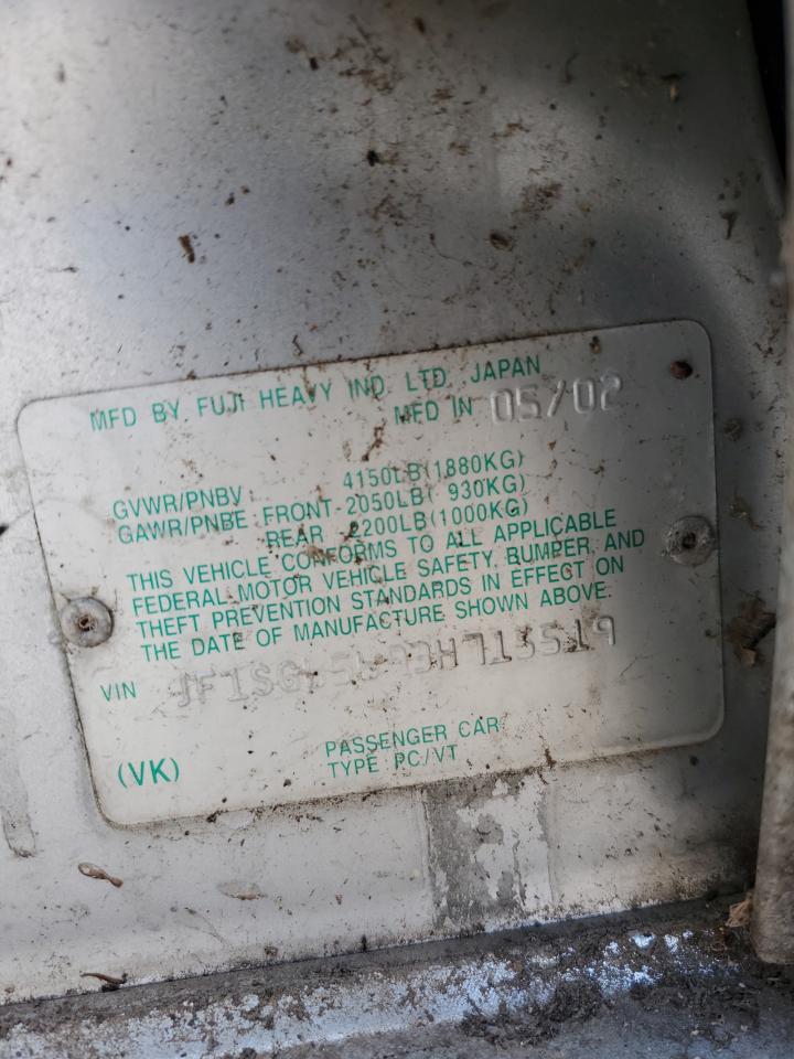 2003 Subaru Forester 2.5Xs VIN: JF1SG65693H715519 Lot: 91701525