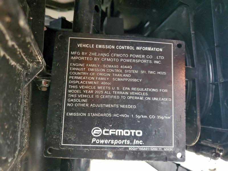 2025 CF MOTO CFORCE 400  