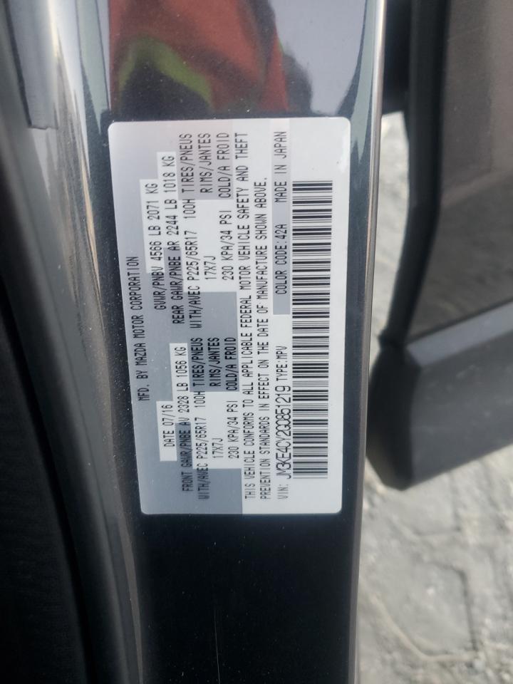 2016 Mazda Cx-5 Touring VIN: JM3KE4CY2G0851219 Lot: 93176045