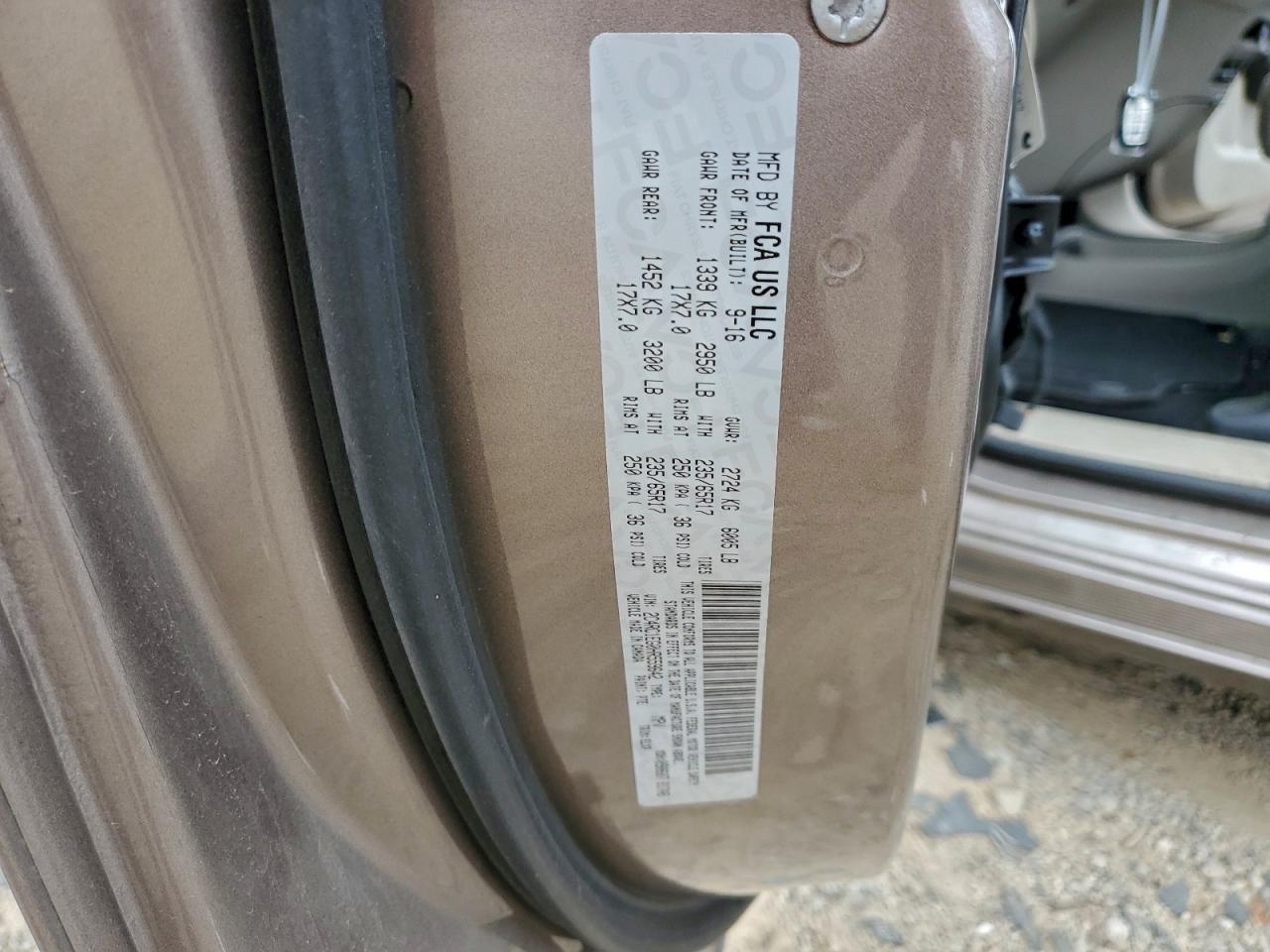 2017 Chrysler Pacifica Touring L Plus VIN: 2C4RC1EG0HR559642 Lot: 93406285