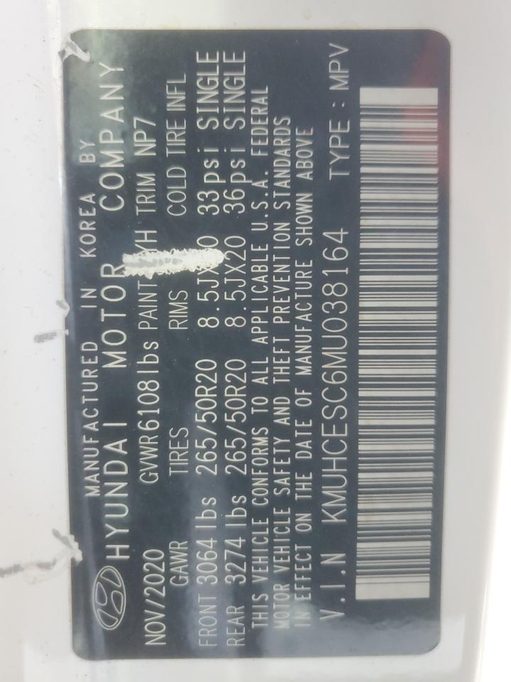 2021 Genesis Gv80 Base VIN: KMUHCESC6MU038164 Lot: 91995685