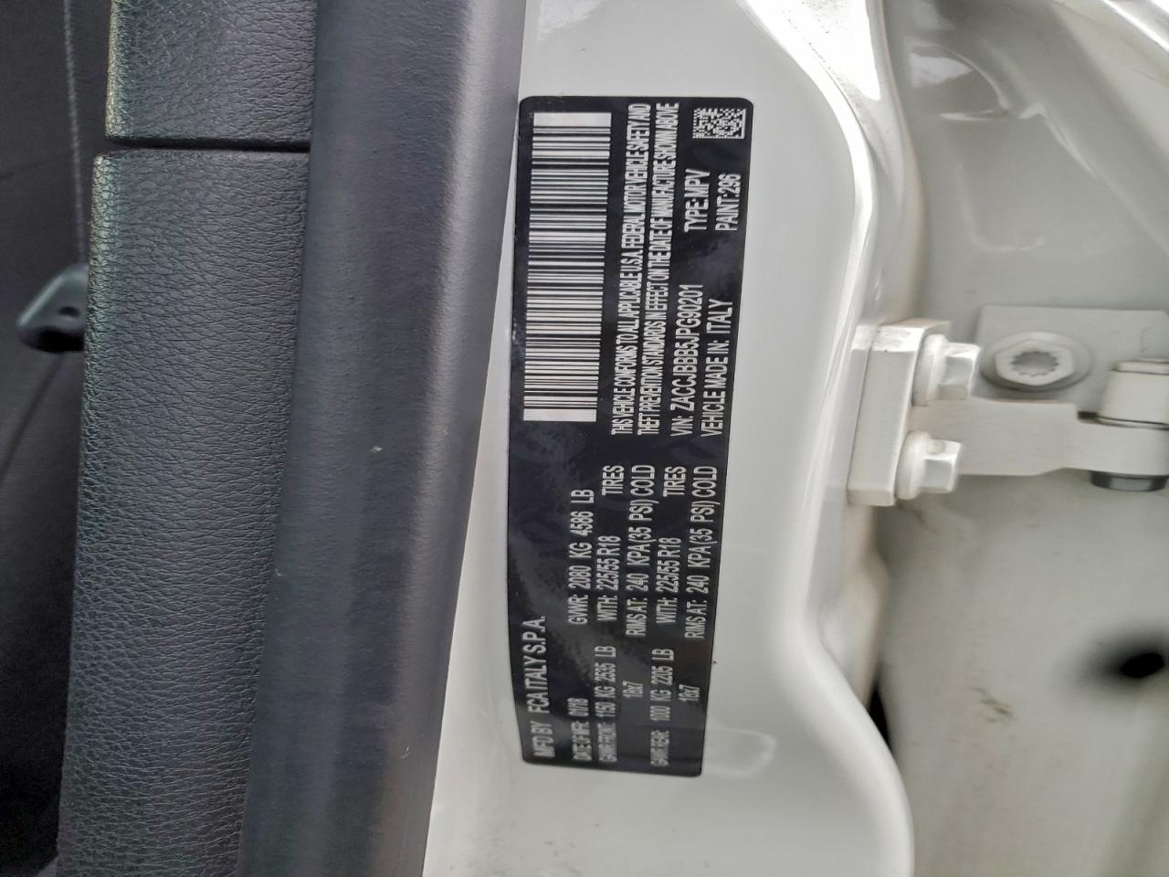 2018 Jeep Renegade Latitude VIN: ZACCJBBB5JPG90201 Lot: 94316165