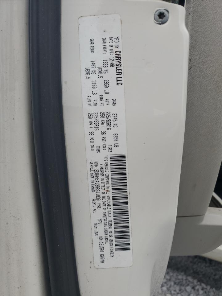 2009 Dodge Grand Caravan Sxt VIN: 2D8HN54139R611830 Lot: 93391255