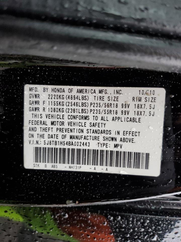 2011 Acura Rdx Technology VIN: 5J8TB1H54BA002443 Lot: 92856805