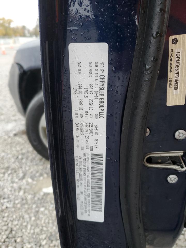 2015 Jeep Compass Latitude VIN: 1C4NJDEB7FD169339 Lot: 91899475