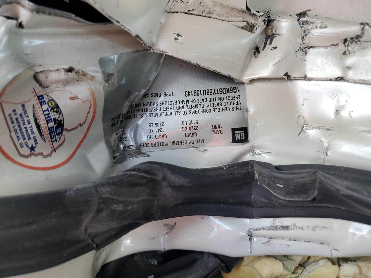 2008 Cadillac Dts VIN: 1G6KD57Y68U139143 Lot: 86124295