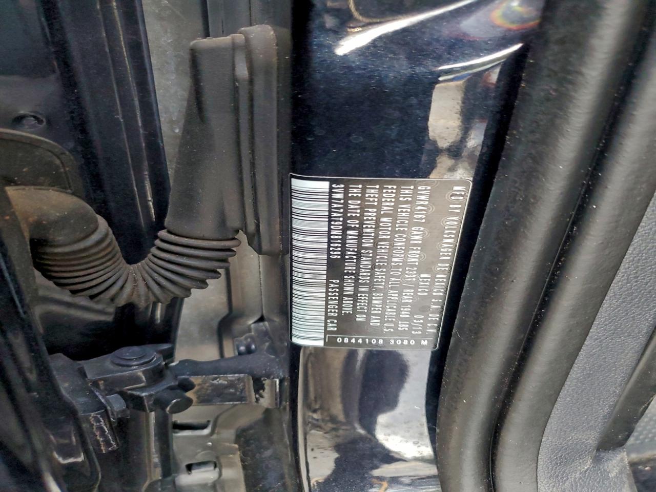 2013 Volkswagen Beetle Turbo VIN: 3VW7A7AT9DM816296 Lot: 93567905