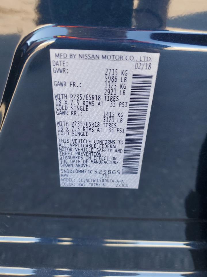 2018 Infiniti Qx60 VIN: 5N1DL0MM7JC525865 Lot: 90789015