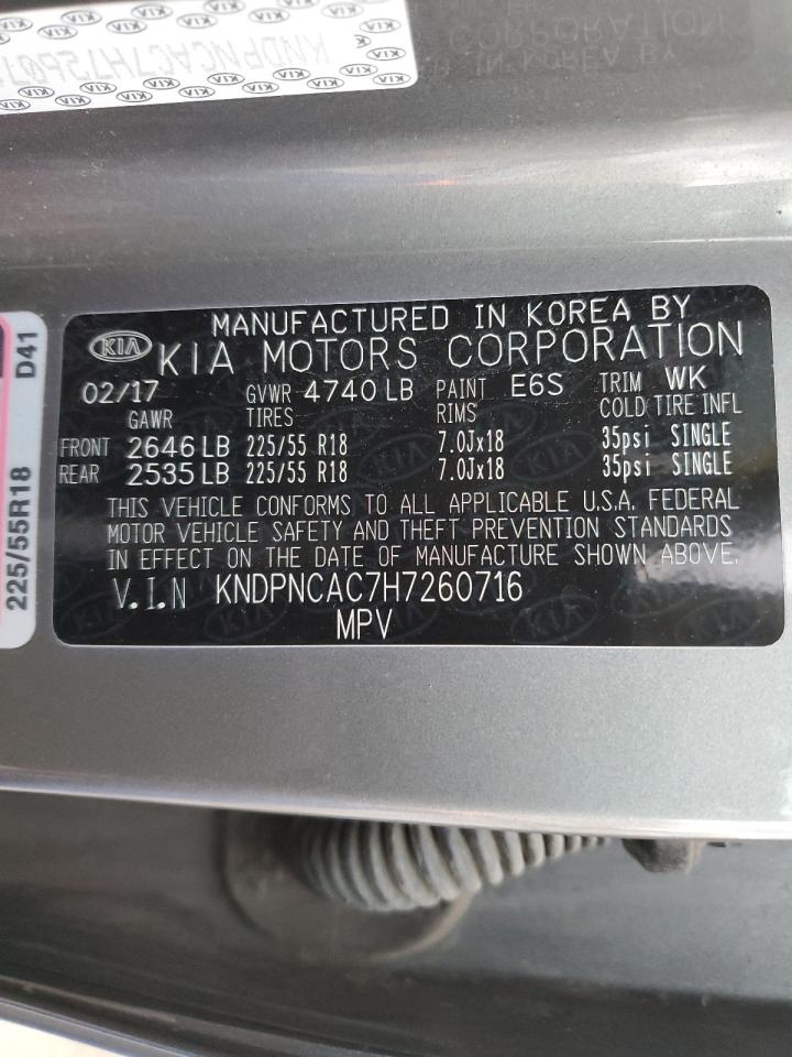 2017 Kia Sportage Ex VIN: KNDPNCAC7H7260716 Lot: 90483595