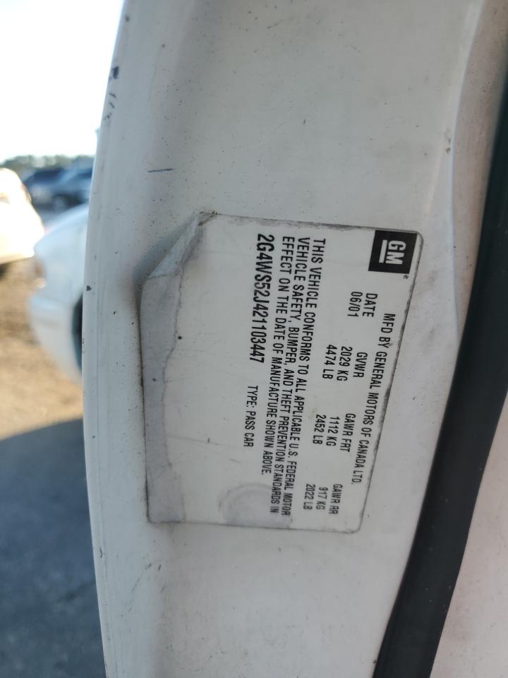 2002 Buick Century Custom VIN: 2G4WS52J421103447 Lot: 90995145