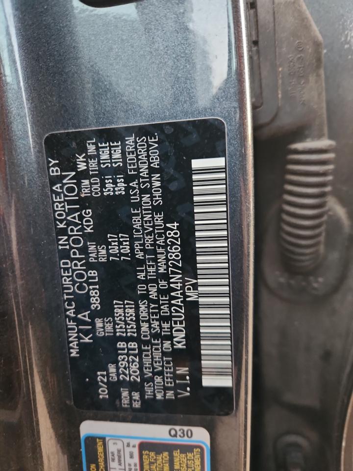 2022 Kia Seltos S VIN: KNDEU2AA4N7286284 Lot: 91571605