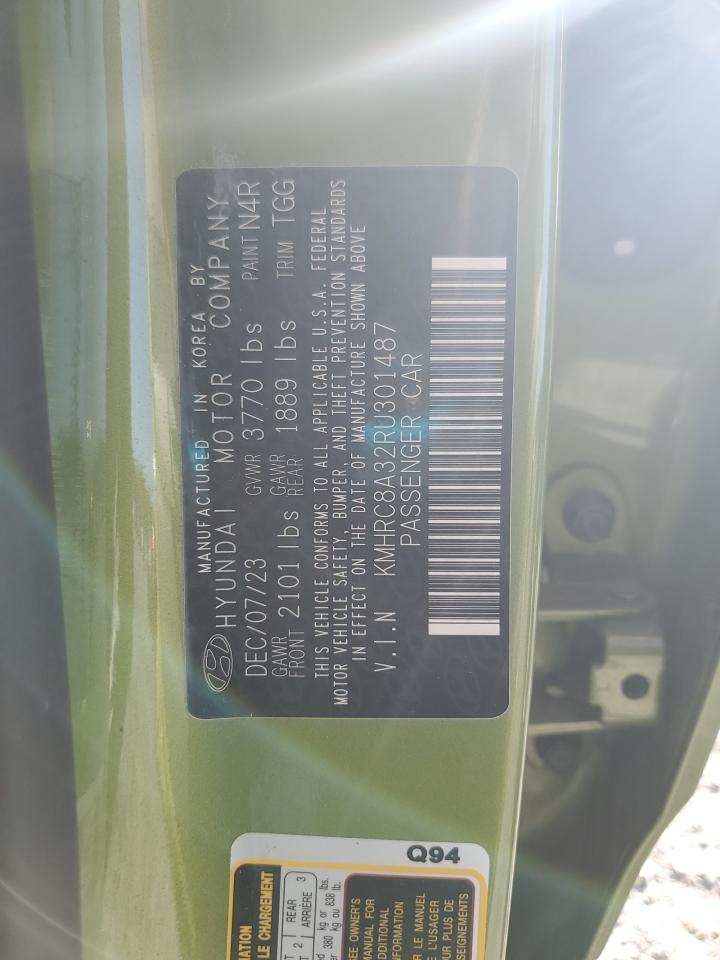 2024 Hyundai Venue Sel VIN: KMHRC8A32RU301487 Lot: 91828715