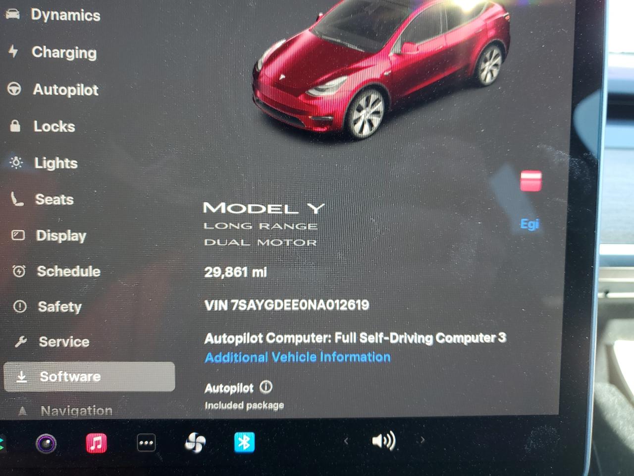 2022 Tesla Model Y VIN: 7SAYGDEE0NA012619 Lot: 91671205