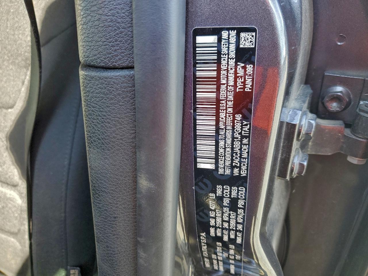 2018 Jeep Renegade Latitude VIN: ZACCJABB1JPG99746 Lot: 94411105