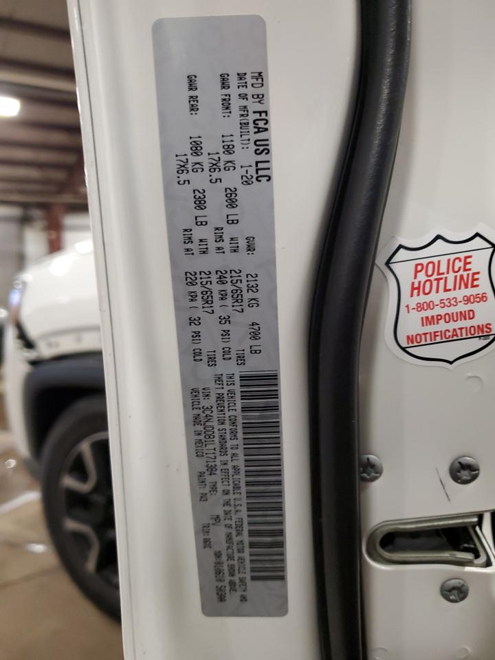 2020 Jeep Compass Trailhawk VIN: 3C4NJDDB1LT171384 Lot: 92169635