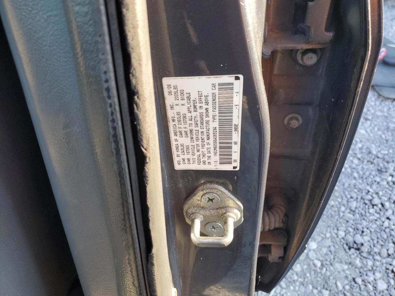 2006 Honda Accord Ex VIN: 1HGCM66596A065294 Lot: 93373285