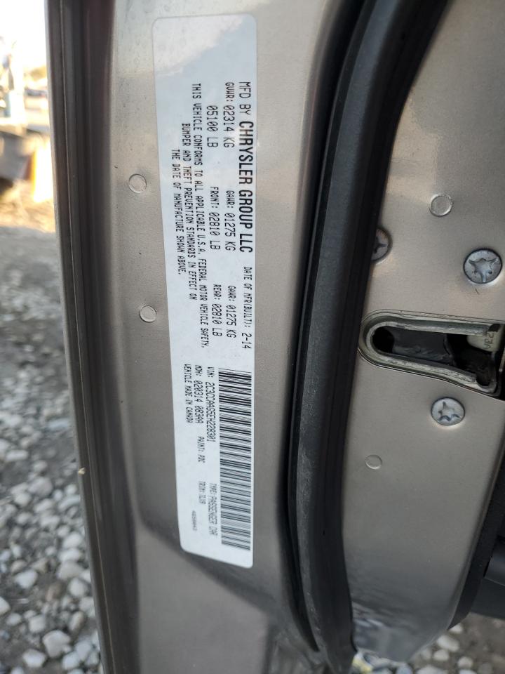 2014 Chrysler 300 VIN: 2C3CCAAG5EH228301 Lot: 92348395