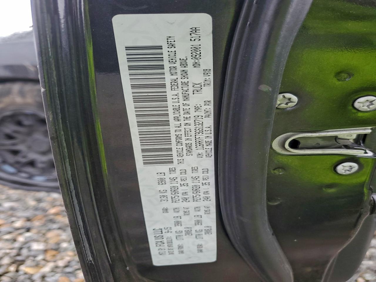 2016 Ram 1500 St VIN: 1C6RR7FT9GS132719 Lot: 94052275