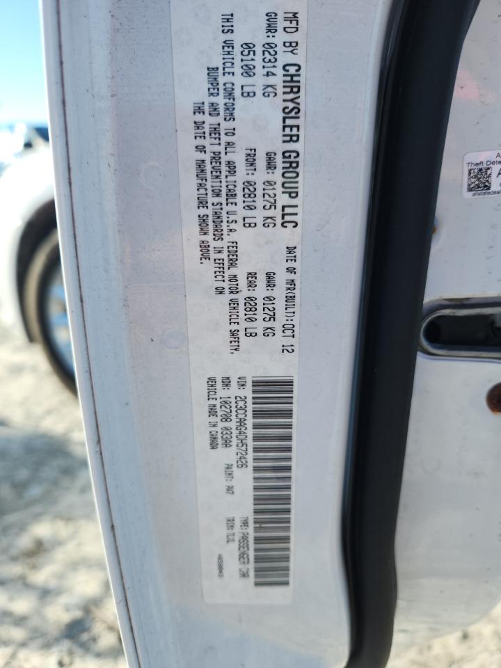 2013 Chrysler 300 VIN: 2C3CCAAG4DH572426 Lot: 86672685